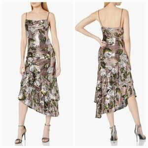 House of Harlow 1960 x REVOLVE Nicoleta Dress in Rose Gold Floral Small